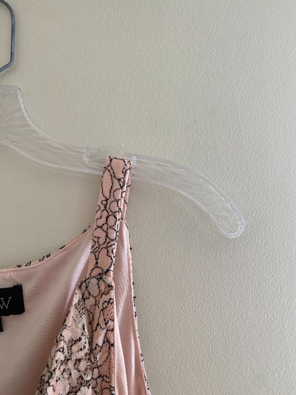 Pink Lace Dress with Ruffles